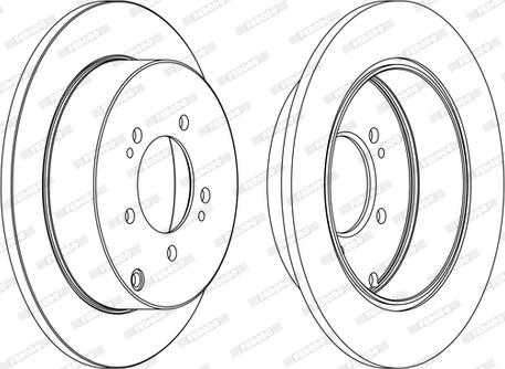 Ferodo DDF1737C - Brake Disc autospares.lv