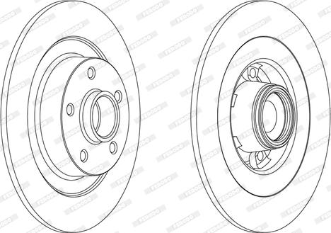 Ferodo DDF1725 - Brake Disc autospares.lv