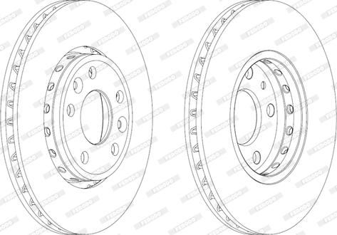 Ferodo DDF1726 - Brake Disc autospares.lv