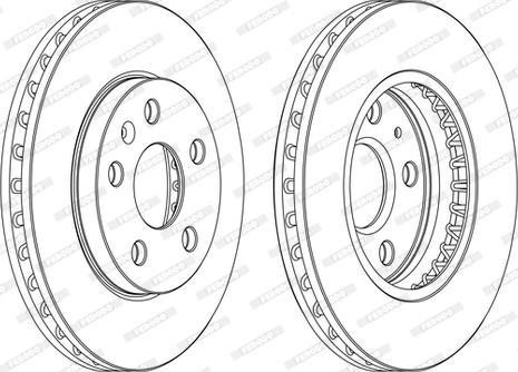 Ferodo DDF1721DSR/L-D - Brake Disc autospares.lv