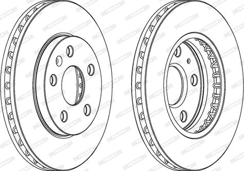 Ferodo DDF172-1 - Brake Disc autospares.lv