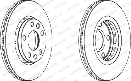 Ferodo DDF1728C - Brake Disc autospares.lv