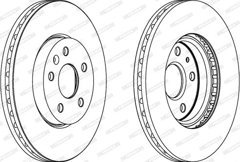 Ferodo DDF1722C - Brake Disc autospares.lv