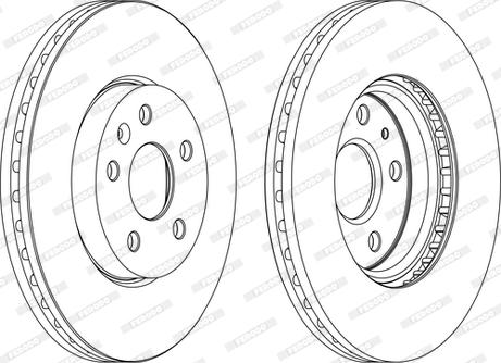 Ferodo DDF1722P-D - Brake Disc autospares.lv