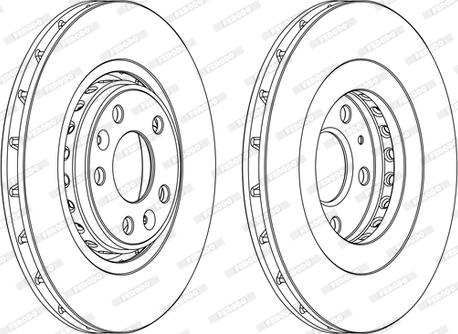 Ferodo DDF1727C - Brake Disc autospares.lv