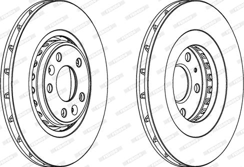 Ferodo DDF1727 - Brake Disc autospares.lv