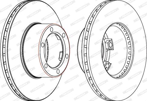 Ferodo DDF172 - Brake Disc autospares.lv