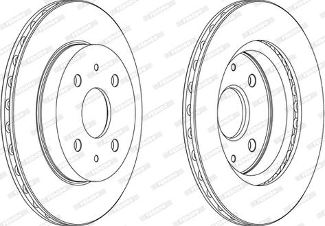 Ferodo DDF1774C - Brake Disc autospares.lv