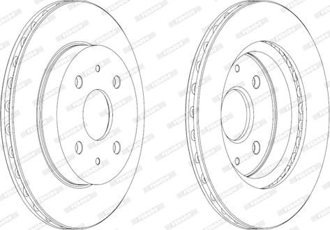 Ferodo DDF1774 - Brake Disc autospares.lv