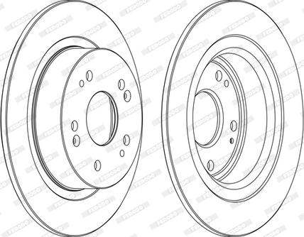 Ferodo DDF1776DSR/L-D - Brake Disc autospares.lv