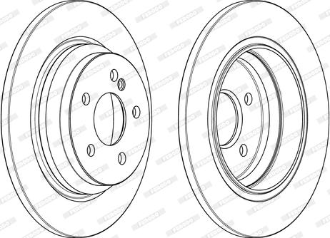 Ferodo DDF1770 - Brake Disc autospares.lv