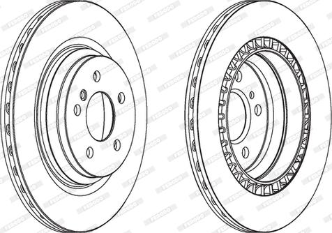 Ferodo DDF1771C-1 - Brake Disc autospares.lv