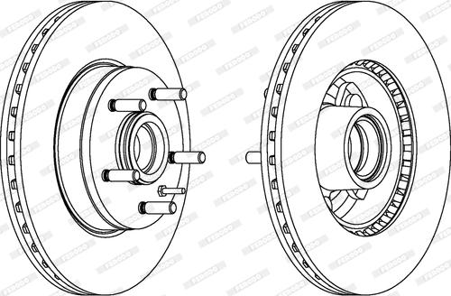 Ferodo DDF177 - Brake Disc autospares.lv