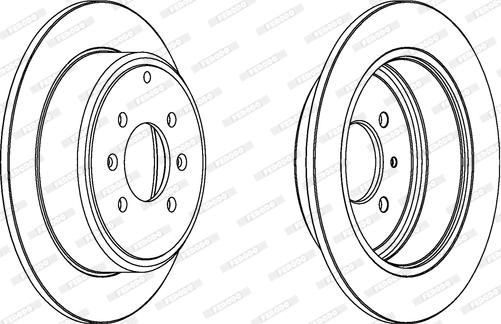 Ferodo DDF869C - Brake Disc autospares.lv