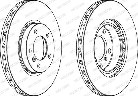 Ferodo DDF804 - Brake Disc autospares.lv