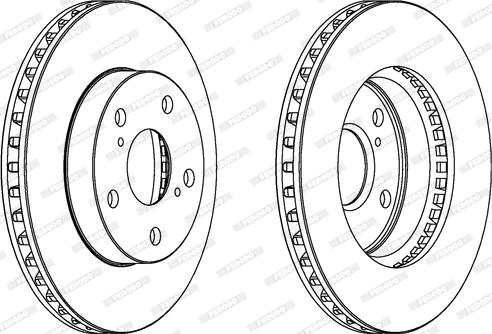 Ferodo DDF806 - Brake Disc autospares.lv