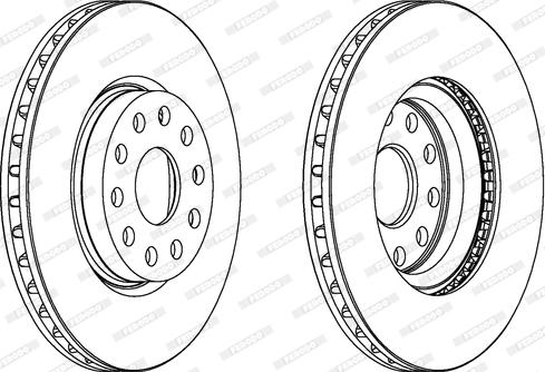 Ferodo DDF802 - Brake Disc autospares.lv