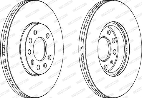 Ferodo DDF810C - Brake Disc autospares.lv