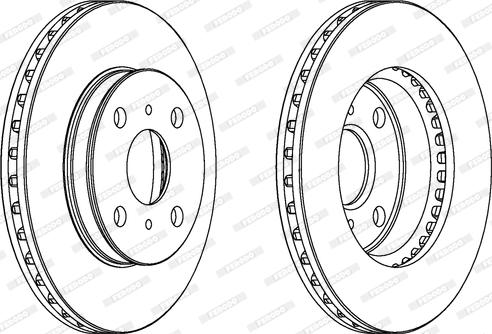 Ferodo DDF880 - Brake Disc autospares.lv