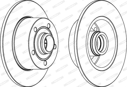 Ferodo DDF830 - Brake Disc autospares.lv