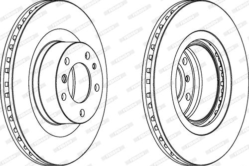 Ferodo DDF833 - Brake Disc autospares.lv