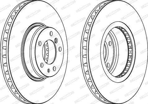 Ferodo DDF832C-1 - Brake Disc autospares.lv