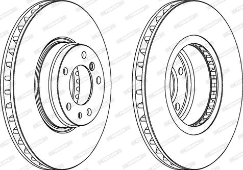 Ferodo DDF832 - Brake Disc autospares.lv