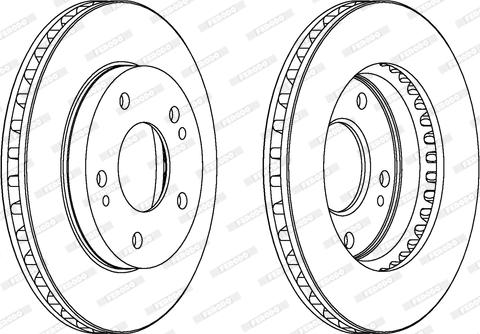 Ferodo DDF824 - Brake Disc autospares.lv