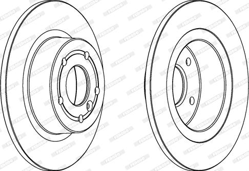 Ferodo DDF874 - Brake Disc autospares.lv