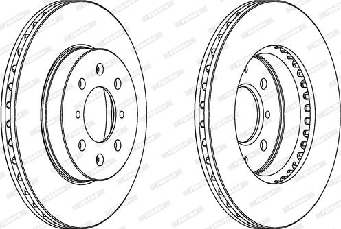 Ferodo DDF871 - Brake Disc autospares.lv