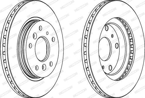 Ferodo DDF395 - Brake Disc autospares.lv