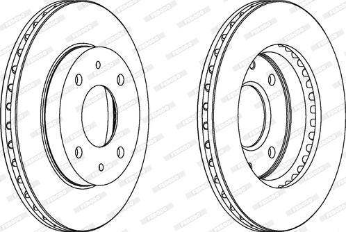 Ferodo DDF390 - Brake Disc autospares.lv