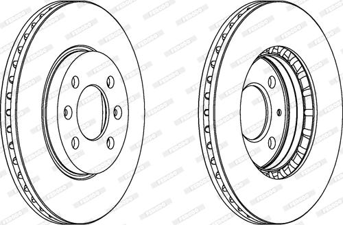 Ferodo DDF398 - Brake Disc autospares.lv