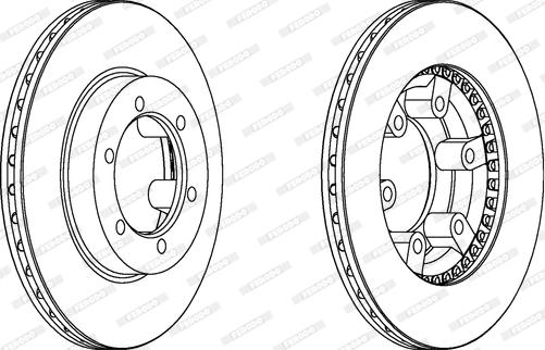 Ferodo DDF392 - Brake Disc autospares.lv