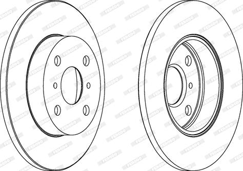 Ferodo DDF346 - Brake Disc autospares.lv