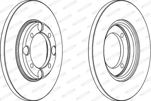 Ferodo DDF343 - Brake Disc autospares.lv