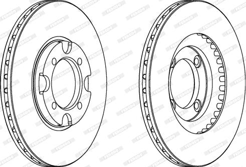 Ferodo DDF342 - Brake Disc autospares.lv