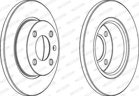 Ferodo DDF359 - Brake Disc autospares.lv