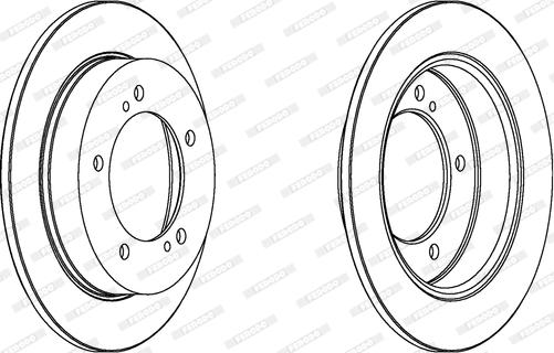 Ferodo DDF351C - Brake Disc autospares.lv