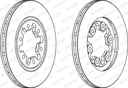 Ferodo DDF357 - Brake Disc autospares.lv