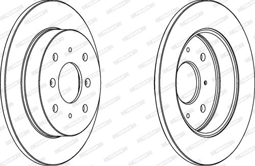 Ferodo DDF360 - Brake Disc autospares.lv