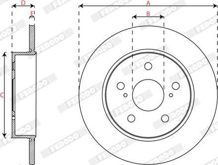 Ferodo DDF3028C - Brake Disc autospares.lv