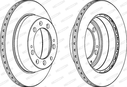 Ferodo DDF314 - Brake Disc autospares.lv