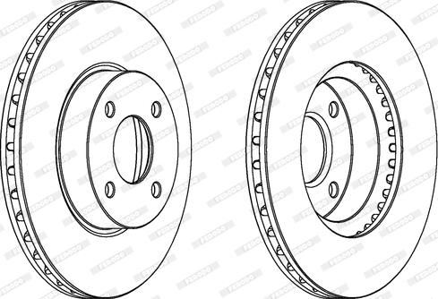 Ferodo DDF384 - Brake Disc autospares.lv