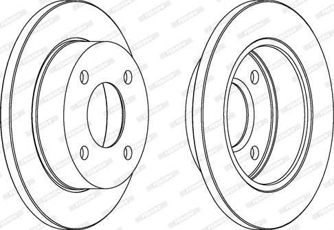 Ferodo DDF381 - Brake Disc autospares.lv