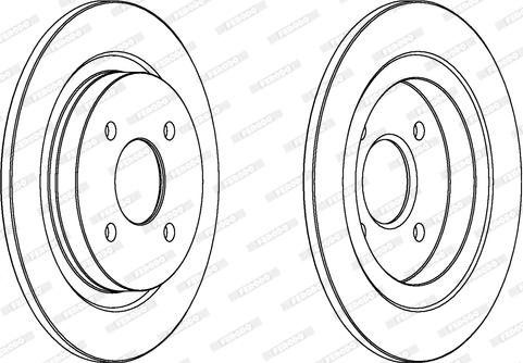 Ferodo DDF388 - Brake Disc autospares.lv