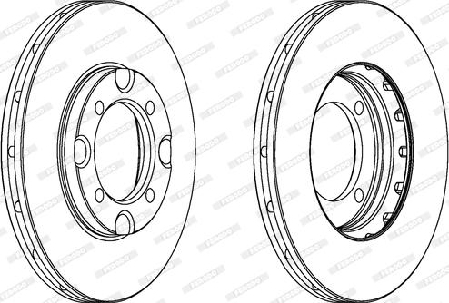 Ferodo DDF383 - Brake Disc autospares.lv