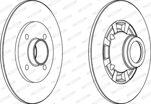 Ferodo DDF334 - Brake Disc autospares.lv