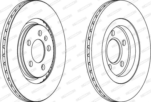 Ferodo DDF332 - Brake Disc autospares.lv