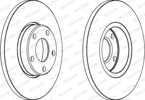 Ferodo DDF324 - Brake Disc autospares.lv